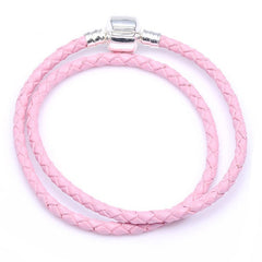 Silver Plated Cute Owl Snake Chain Charm Bracelet