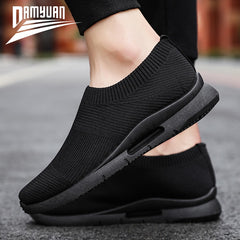 Men Light Running Shoes Jogging Shoes Breathable Man Sneakers Slip on