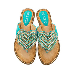 Outside Heart-shaped Women Slipper Summer Beach Slipper Female Casual