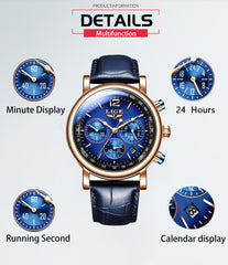 Watch Women Casual Ladies Watches Leather Waterproof Quartz