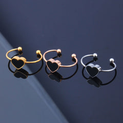 finger ring fashion adjust ring stainless steel woman ring stainless steel