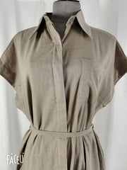 Summer Women Dress Shirt Dress Long Evening Female Vintage Maxi