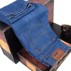 Clothing Slim Men Summer Autumn Business Casual Jeans Oversize Denim