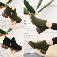 Boots Snow Boots Female Boots Warm Lace Flat