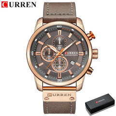 Fashion Date Quartz Men Watches Chronograph Sport Mens Wrist Watch