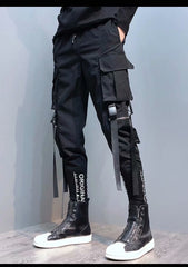 Streetwear Men Cool Pants Pocket Loose Men HipHop Fashion Joggers
