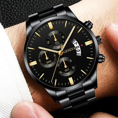 Fashion Mens Sports Watches Luxury Men Stainless Steel Quartz