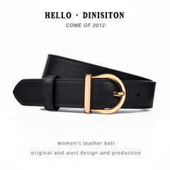 Belt Genuine Leather Ladies Thin Belts Fashion Jeans Windbreaker Waistband