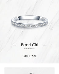 Classic Simple Charm AAA Zirconia Finger Rings Statement Jewelry