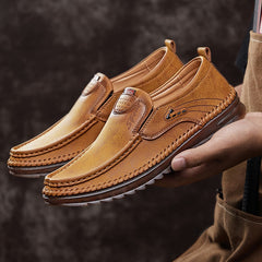 Genuine Leather Men Shoes Casual Mens Loafers Moccasins