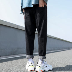 Men Jeans Male Trousers Simple Design Cozy All-match fashion Ulzzang