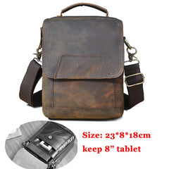 Original Leather Male Casual Shoulder Messenger bag Cowhide Fashion Cross-body Bag