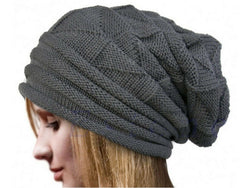 Unisex Knit Baggy Beanie Oversize Winter Hat Ski Slouchy Cap