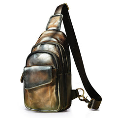 H Horse Leather Casual Fashion Chest Sling Bag
