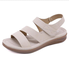 retro women beach sandals round head slope comfortable lightweight sandals