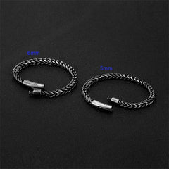 Vintage Chain Link Men Bracelet Handmade Punk Rock Stainless Steel