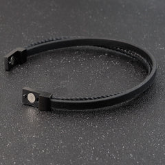 Special Luxury Style Leather Combination Splicing MenLeather Bracelet