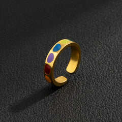 Trend Punk Hiphop Rock Metal Rings Set for Street Style