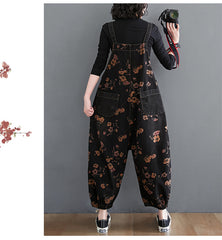 Loose Jeans Black Jumpsuit Women Casual Oversized Baggy Ladies Pants