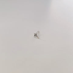 Vintage Sterling Silver Heart Angel Cross Goth Aesthetic Piercing Stud Earrings