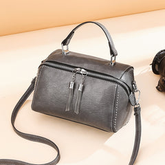 Brand Women Leather Handbags Fashion Rivet Female Bag Multicolor