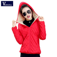 Hooded Jacket Casual Basic Warm Velvet Lamb Parka Coat