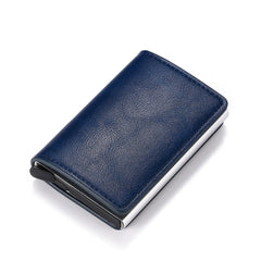 Business ID Credit Card Holder Men Women Coin Leather Wallet RFID
