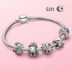 Ocean Collection Blue Turtle Seahorse Narwhal Beaded Dolphin Charm Bracelets