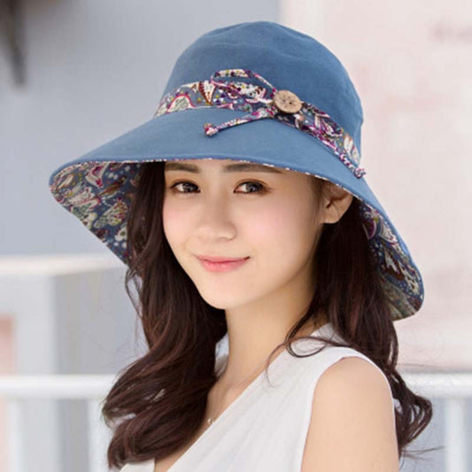 Summer Outdoor Fashion Ladies Big Brimmed Hat Sunscreen