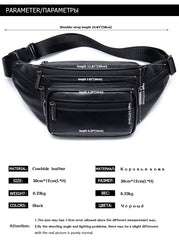 Genuine Leather Belt Bag Women Waist Bags