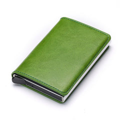 Business ID Credit Card Holder Men Women Coin Leather Wallet RFID