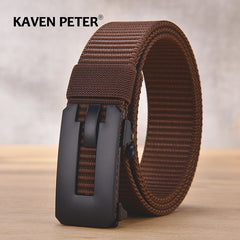 Men Belt Army Outdoor Sports Designer Automatic Buckle Male