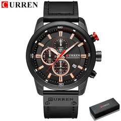 Fashion Date Quartz Men Watches Chronograph Sport Mens Wrist Watch