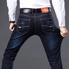 Clothing Slim Men Summer Autumn Business Casual Jeans Oversize Denim