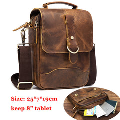 Original Leather Male Casual Shoulder Messenger bag Cowhide Fashion Cross-body Bag