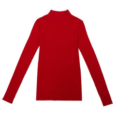 Top Pull Femme Turtleneck Pullovers Sweaters Long Sleeve Slim Oversize