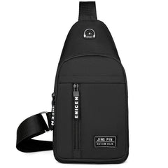 Chest Bag Simple Storage Bags Men Travel Small Mini Black Crossbody Bag