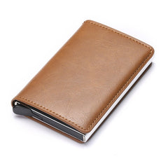 Business ID Credit Card Holder Men Women Coin Leather Wallet RFID