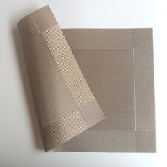 6/4pcs Rectangle Placemat Restaurant Washable PVC Durable Dining Table