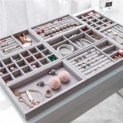 Handmade DIY Jewelry Box Drawer Storage Organizer