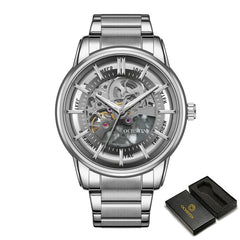 Men Watch Mechanical Automatic Wristwatch Stainless Steel