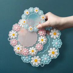 Daisy Placemat Dinner Plate Insulated Pads Table Mat Anti-skid Cup Pads