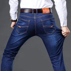Clothing Slim Men Summer Autumn Business Casual Jeans Oversize Denim