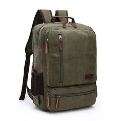 Vintage Canvas Backpack Men Large Capacity Travel Shoulder Bag