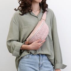 PU Leather Fanny Packs for Women Solid Color Small Fashion Waist Packs