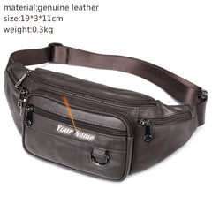 Genuine Leather Belt Bag Women Waist Bags