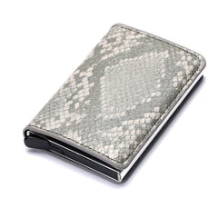 Business ID Credit Card Holder Men Women Coin Leather Wallet RFID