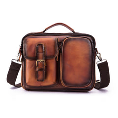 Quality Original Leather Design Male Shoulder messenger bag