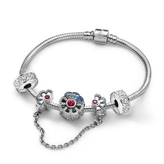 Heart-shaped Pendant Charm Bracelet Fit