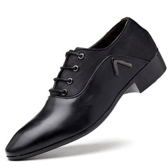Men Leather Shoes Business Dress Shoes All-Match Casual Shoes